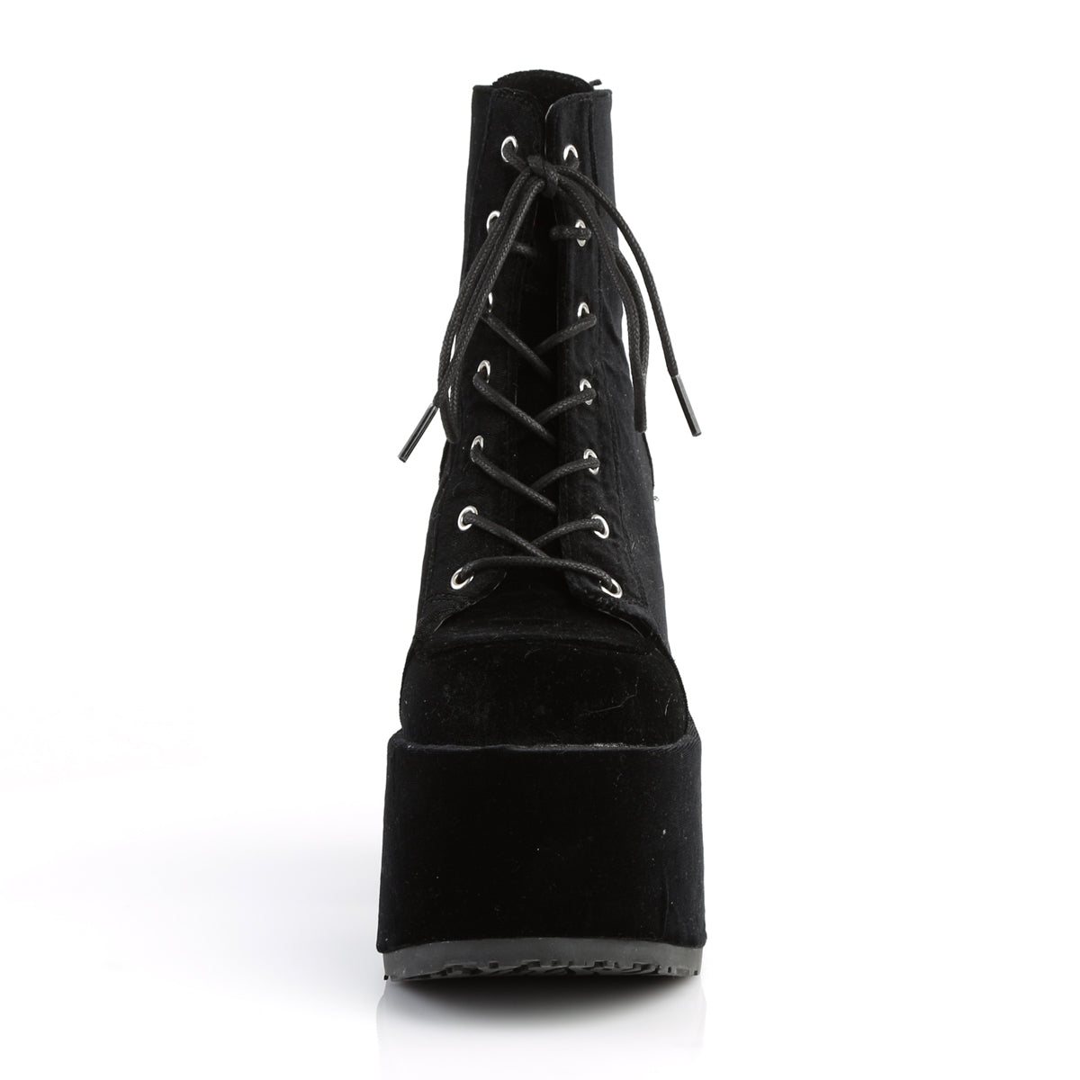 Demonia Cult Great Value | "Camel-203" Boots - Black Velvet
