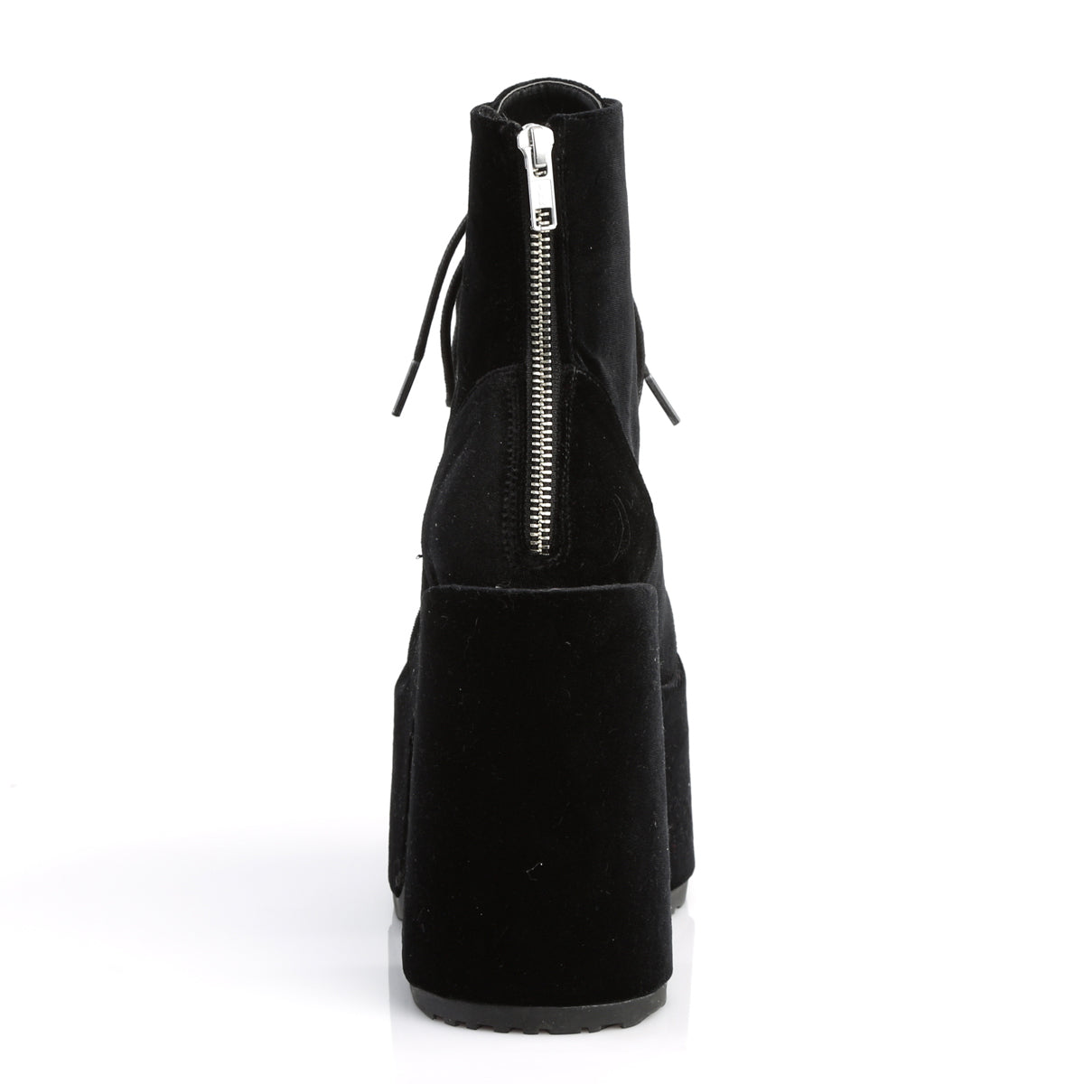 Demonia Cult Great Value | "Camel-203" Boots - Black Velvet