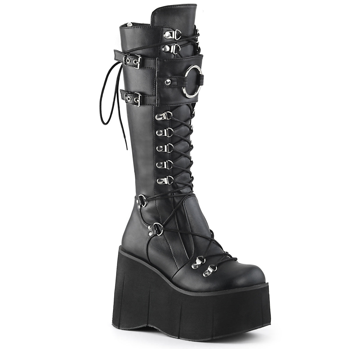 Demonia Cult Latest | "Kera-200" Boots - Black Vegan Leather