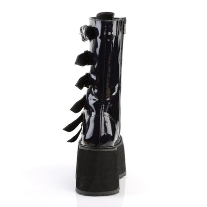 Demonia Cult Quality | "Damned-225" Boots - Black Hologram Vegan Leather