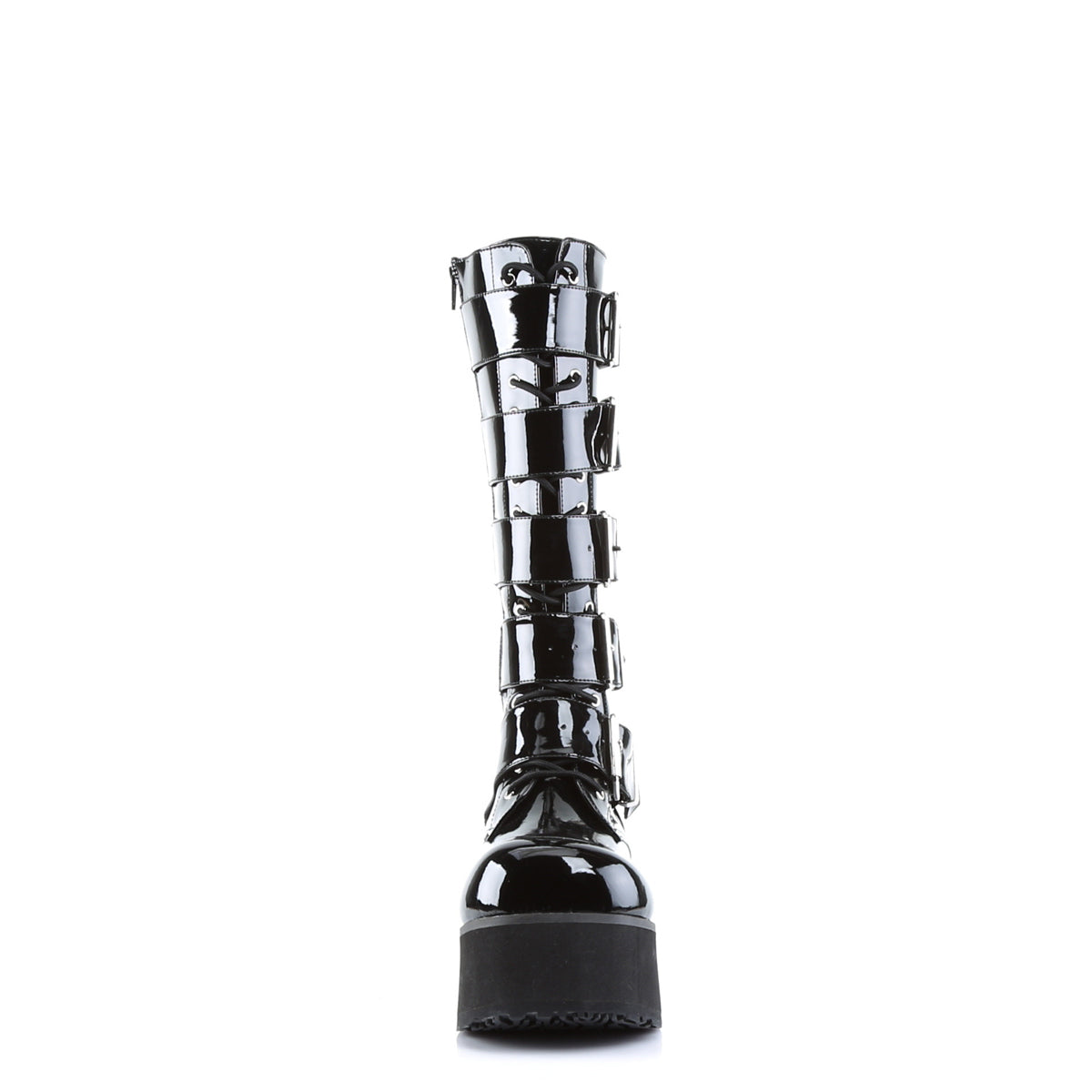 Demonia Cult Signature | "Trashville-518" Boots - Black Patent
