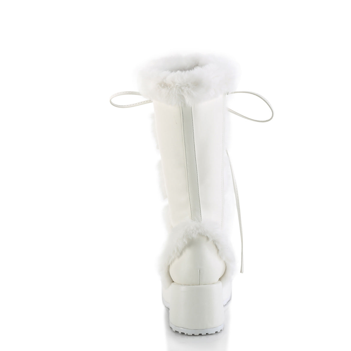 Demonia Cult Classic | "Cubby-311" Boots - White Vegan Leather
