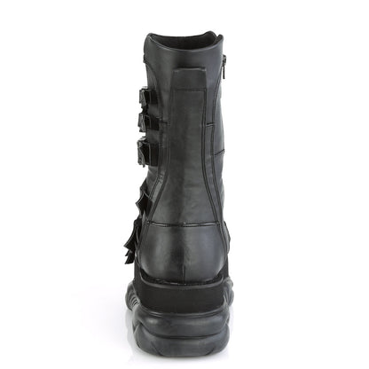 Demonia Cult Essential | "Neptune-210" Boots - Black Vegan Leather