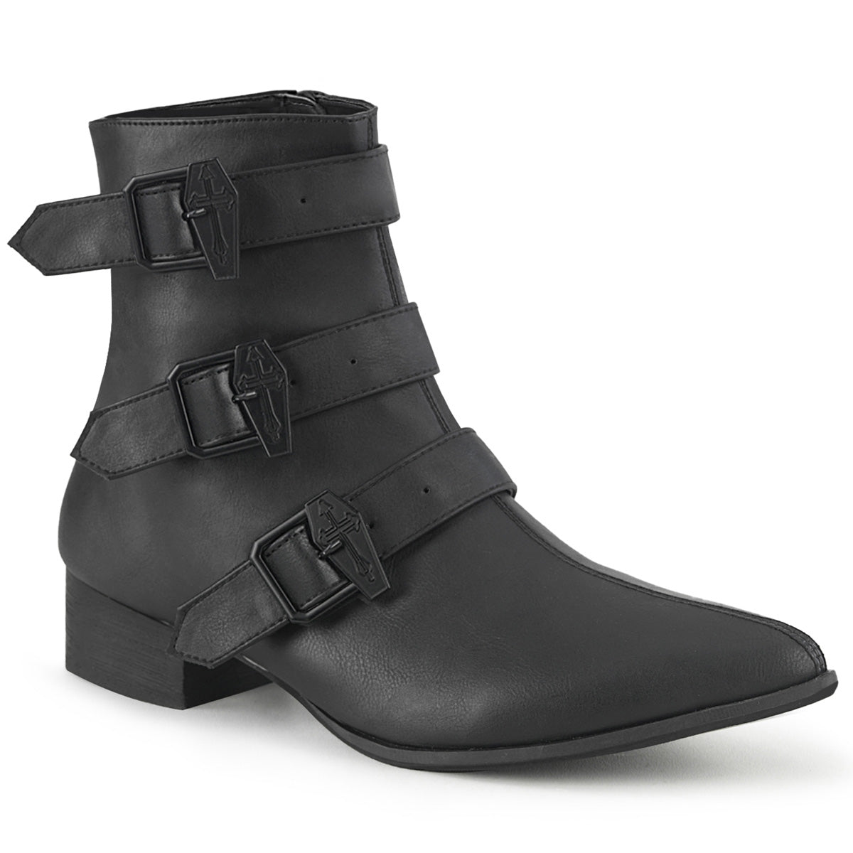 Demonia Cult Everyday | "Warlock-50-C" Boots - Black Vegan Leather