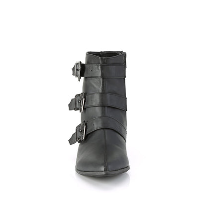 Demonia Cult Everyday | "Warlock-50-C" Boots - Black Vegan Leather