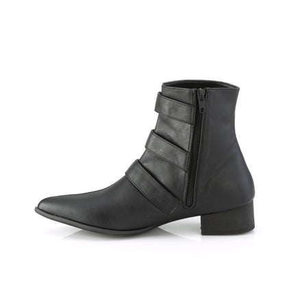 Demonia Cult Everyday | "Warlock-50-C" Boots - Black Vegan Leather