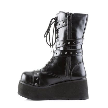 Demonia Cult Value | "Trashville-205" Boots - Black Vegan Leather