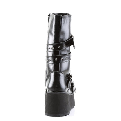 Demonia Cult Value | "Trashville-205" Boots - Black Vegan Leather