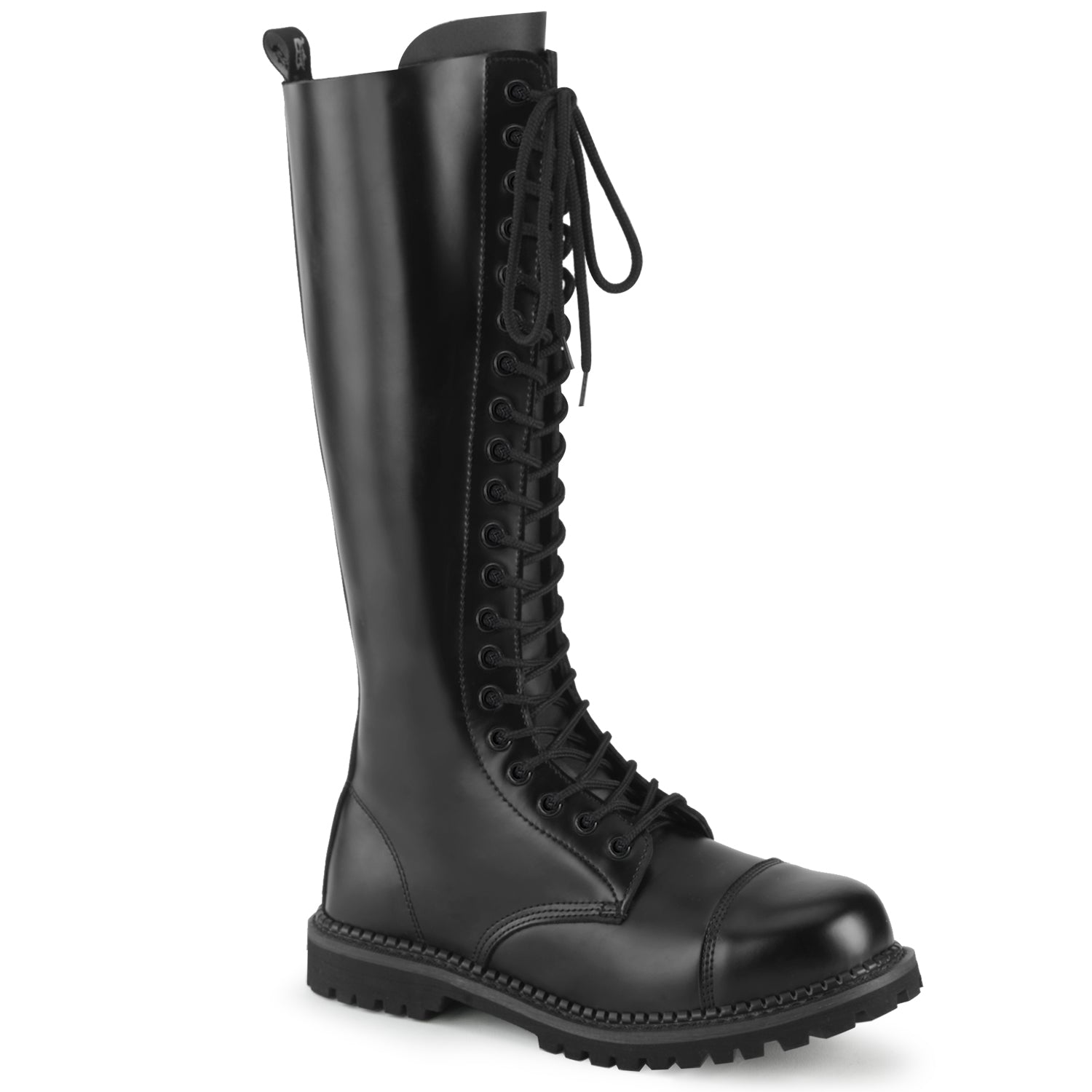 Demonia Cult Great Value | "Riot-20" Boots - Black Leather