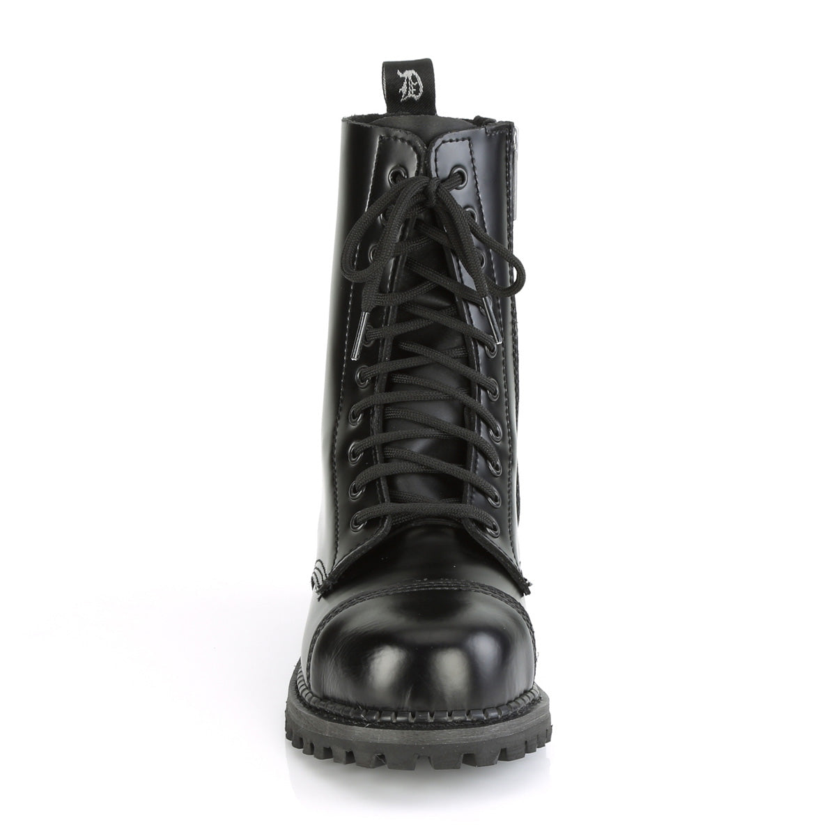 Demonia Cult Exclusive | "Riot-10" Boots - Black Leather