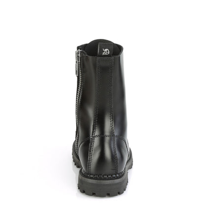 Demonia Cult Exclusive | "Riot-10" Boots - Black Leather