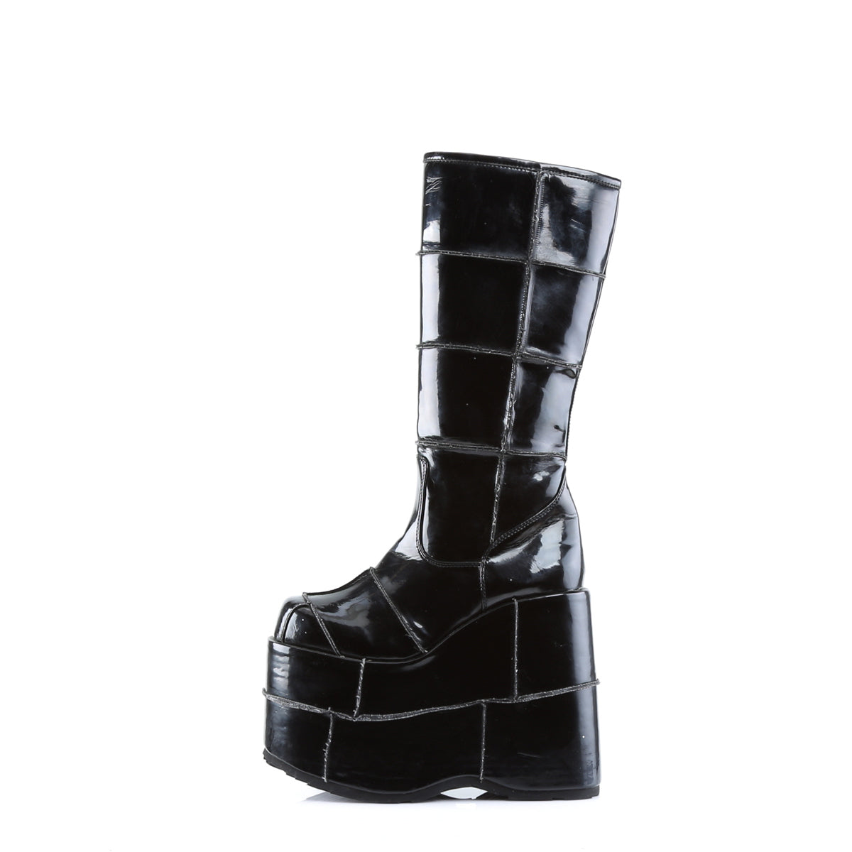 Demonia Cult Signature | "Stack-301" Boots - Black Patent