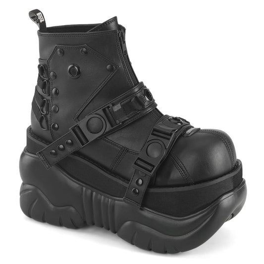 Demonia Cult Classic | "Boxer-60" Boots - Black Vegan Leather
