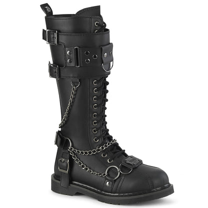 Demonia Cult Essential | "Bolt-415" Boots - Black Vegan Leather
