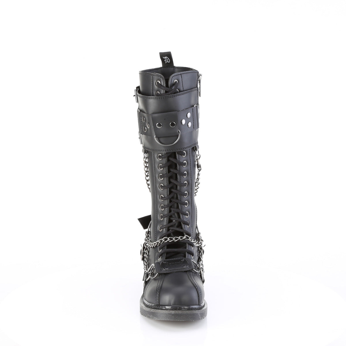 Demonia Cult Essential | "Bolt-415" Boots - Black Vegan Leather
