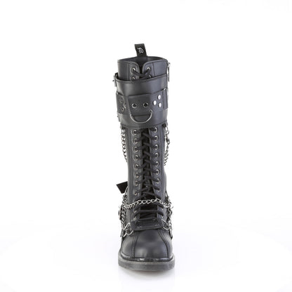 Demonia Cult Essential | "Bolt-415" Boots - Black Vegan Leather