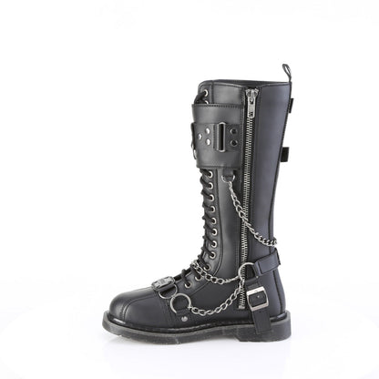 Demonia Cult Essential | "Bolt-415" Boots - Black Vegan Leather