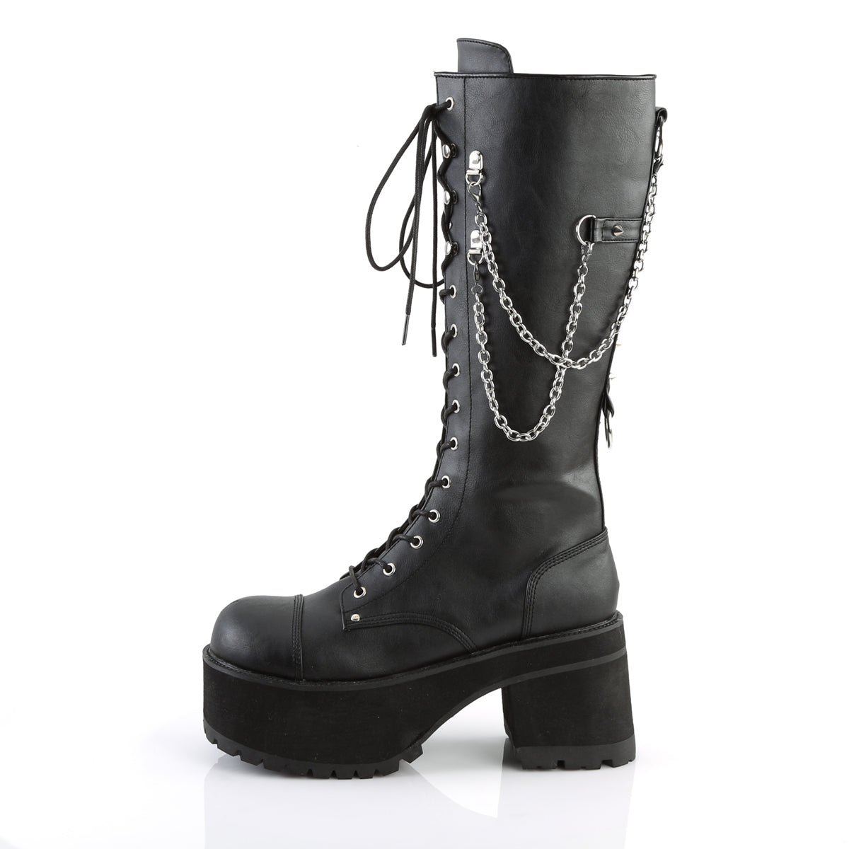 Demonia Cult Everyday | "Ranger-303" Boots - Black Faux Leather