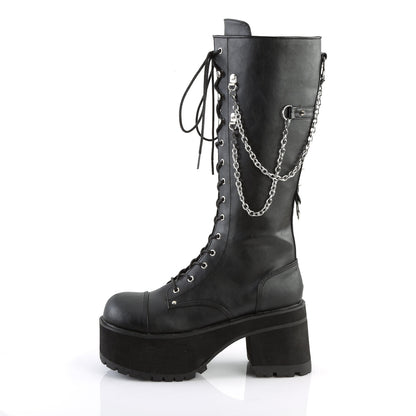Demonia Cult Everyday | "Ranger-303" Boots - Black Faux Leather