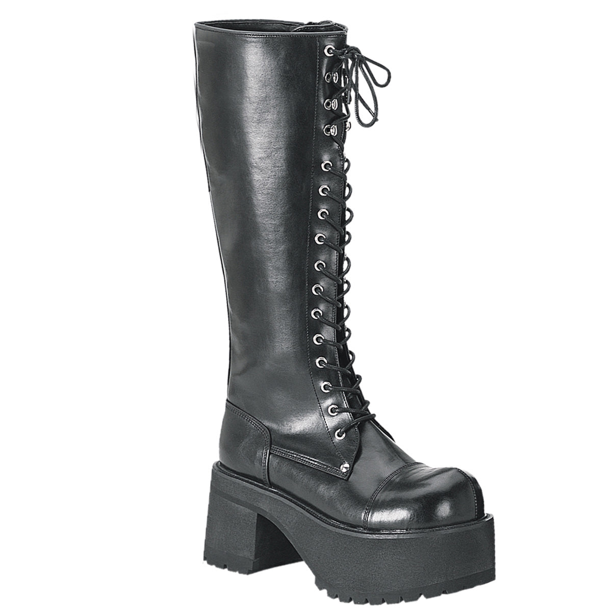Demonia Cult Value | "Ranger-302" Boots - Black Vegan Leather
