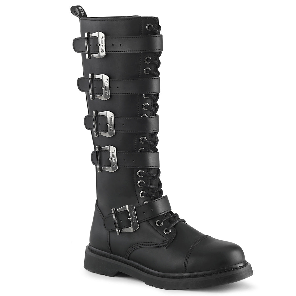 Demonia Cult Great Value | "Bolt-425" Boots - Black Vegan Leather
