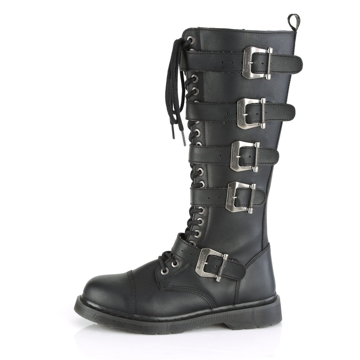 Demonia Cult Great Value | "Bolt-425" Boots - Black Vegan Leather