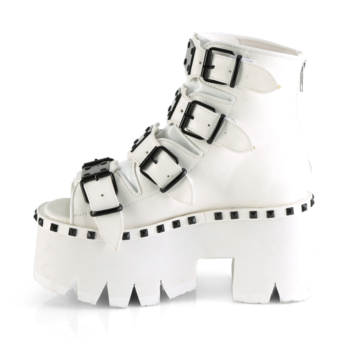 Demonia Cult Classic | "Ashes-70" Boots - White Vegan Leather