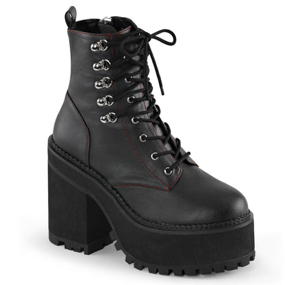 Demonia Cult Value | "Assault-100" Boots - Black Vegan Leather