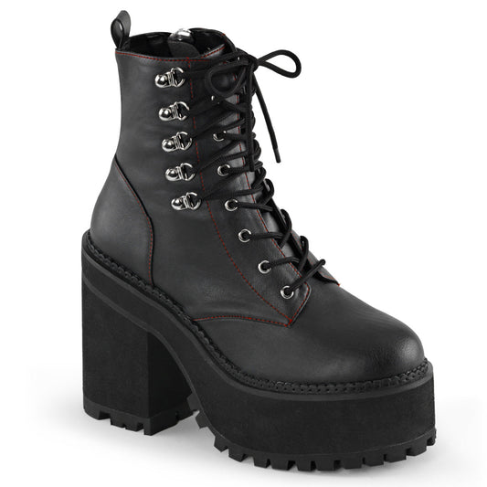 Demonia Cult Value | "Assault-100" Boots - Black Vegan Leather