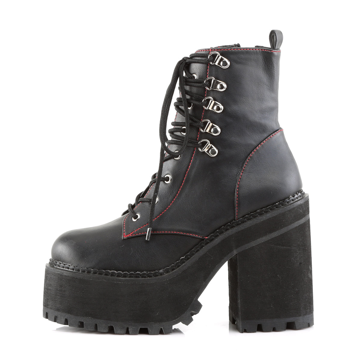 Demonia Cult Value | "Assault-100" Boots - Black Vegan Leather
