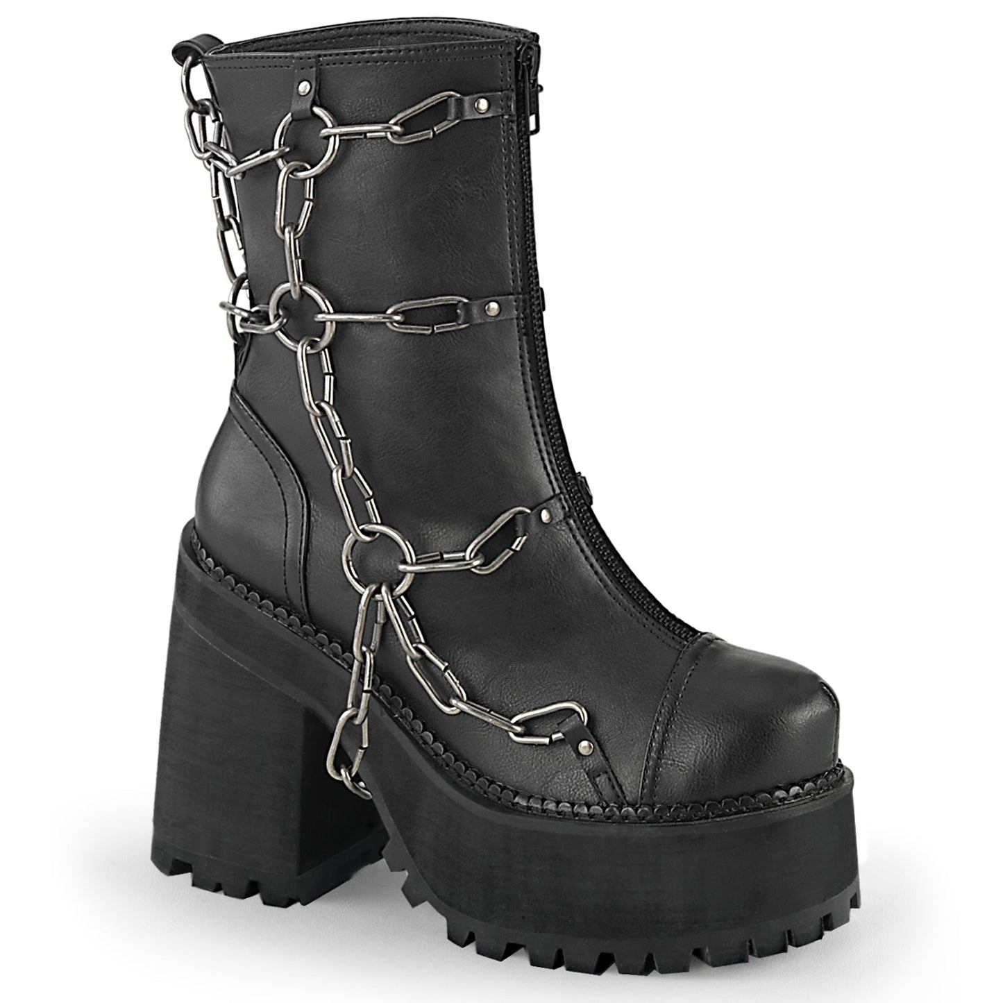 Demonia Cult Great Value | "Assault-66" Boots - Black Vegan Leather