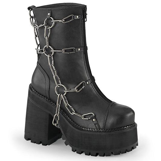Demonia Cult Great Value | "Assault-66" Boots - Black Vegan Leather