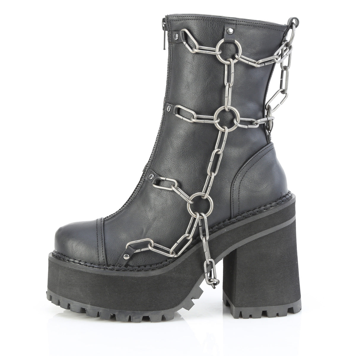Demonia Cult Great Value | "Assault-66" Boots - Black Vegan Leather