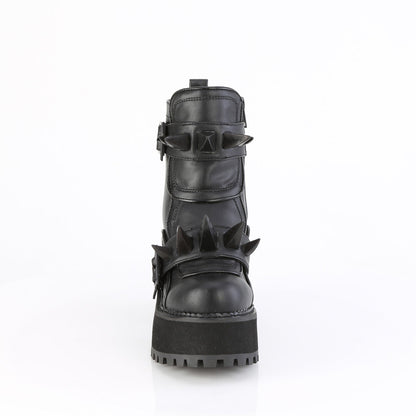 Demonia Cult Quality | "Assault-72" Boots - Black Vegan Leather