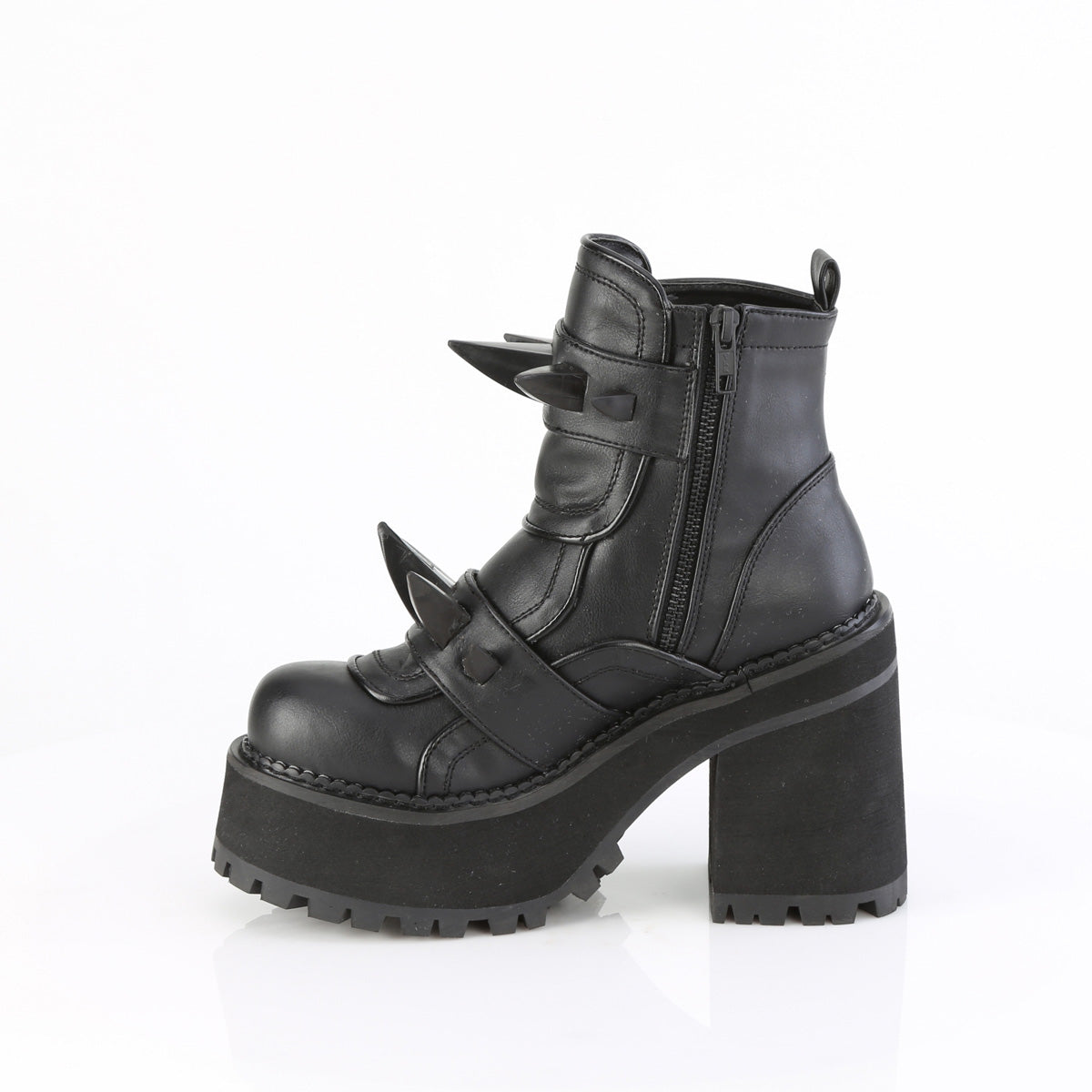 Demonia Cult Quality | "Assault-72" Boots - Black Vegan Leather