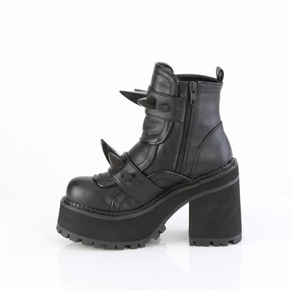 Demonia Cult Quality | "Assault-72" Boots - Black Vegan Leather