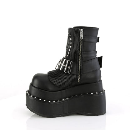 Demonia Cult Signature | "Bear-150" Boots - Black Vegan Leather
