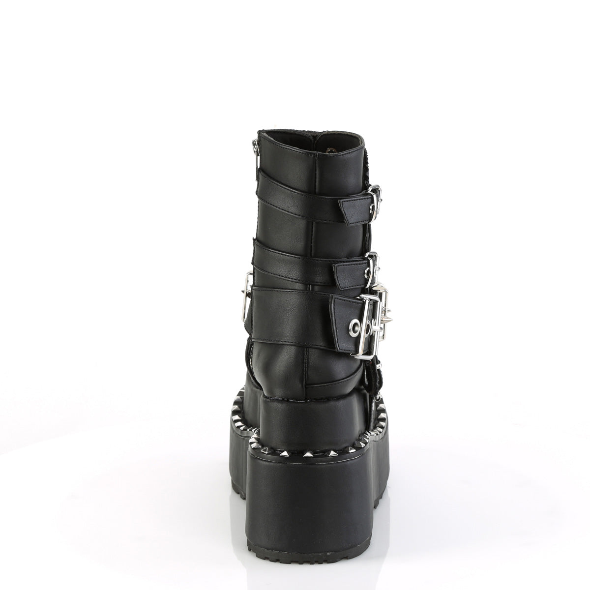 Demonia Cult Signature | "Bear-150" Boots - Black Vegan Leather