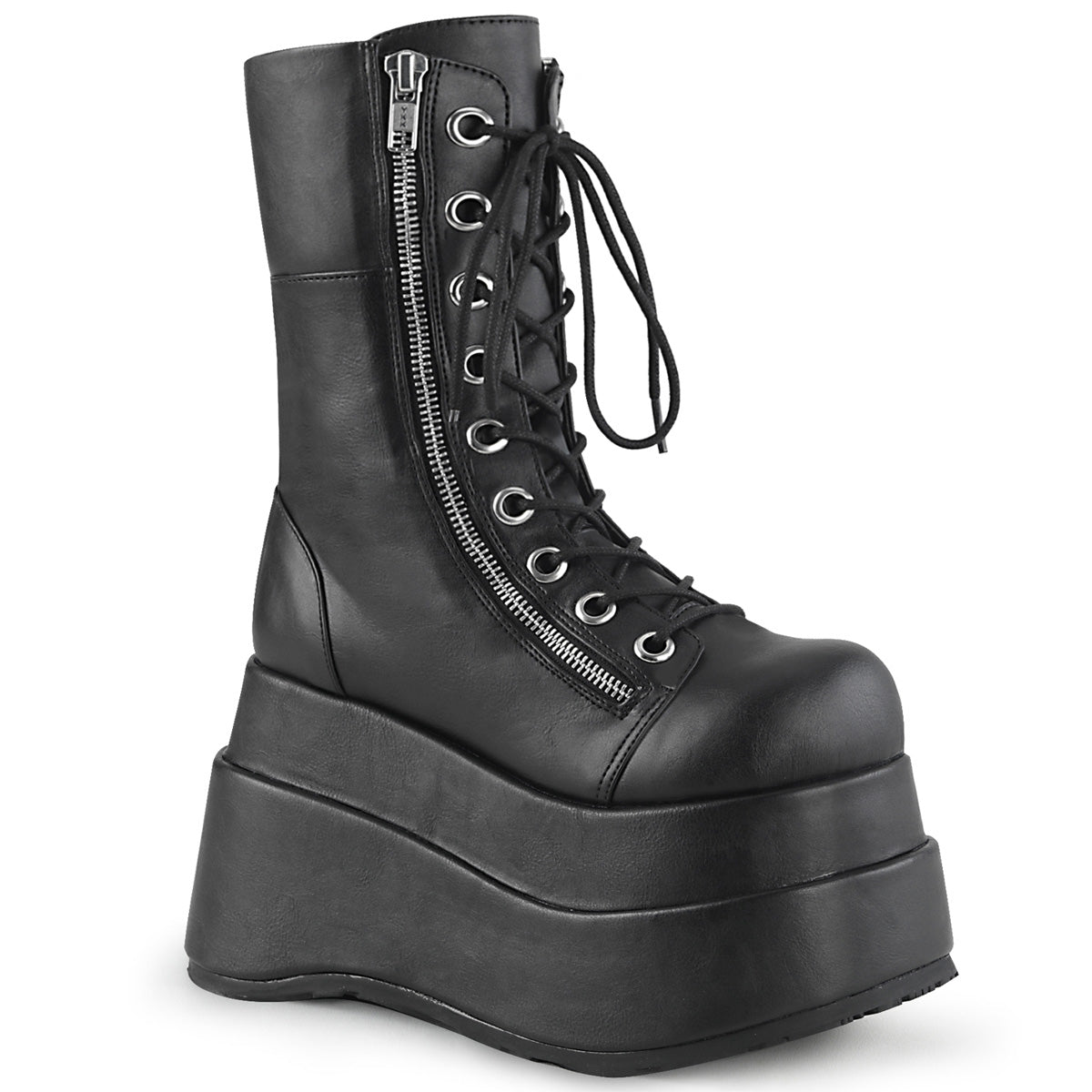Demonia Cult Value | "Bear-265" Boots - Black Vegan Leather