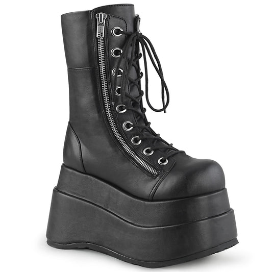Demonia Cult Value | "Bear-265" Boots - Black Vegan Leather