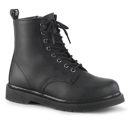Demonia Cult Signature | "Bolt-100" Boots - Black Vegan Leather