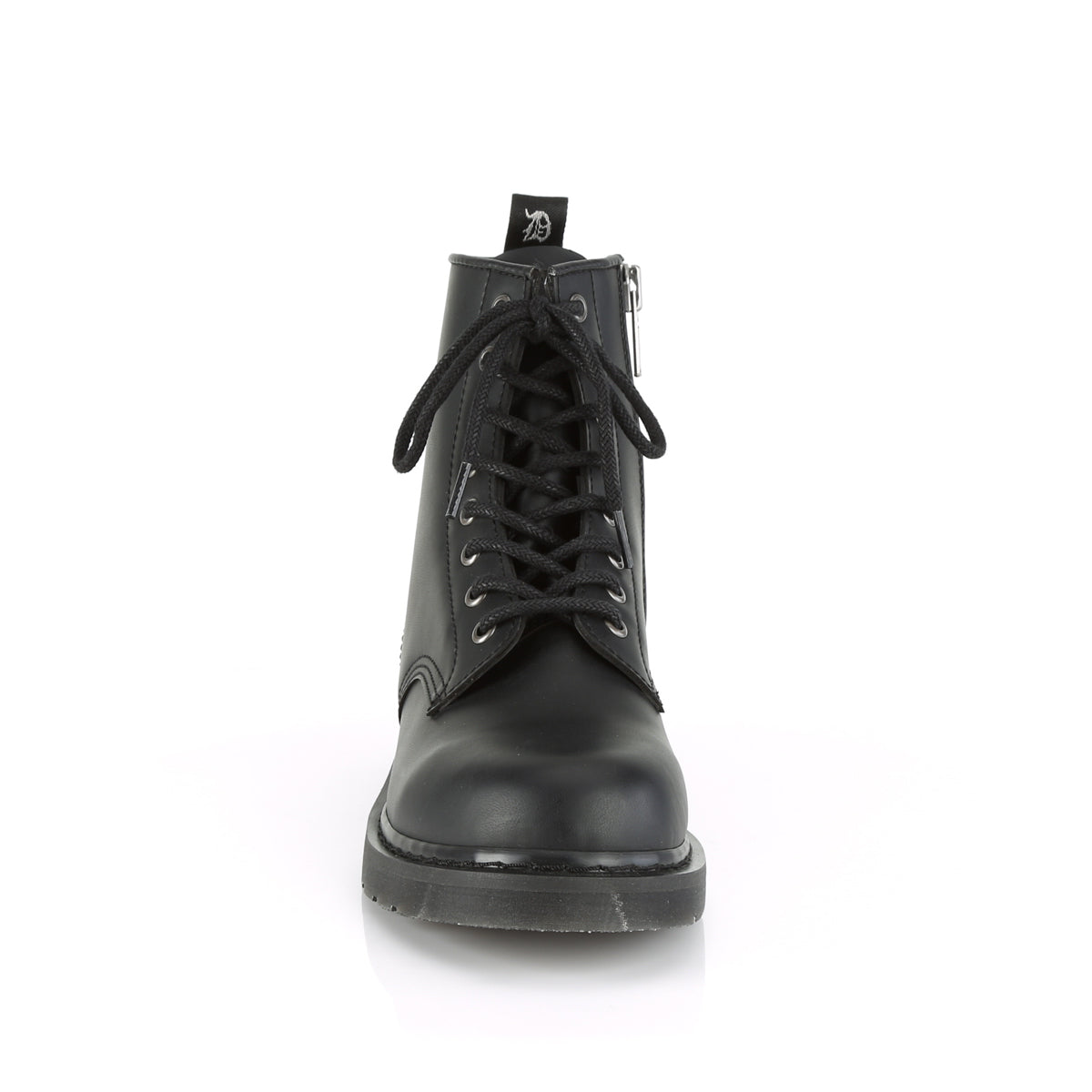 Demonia Cult Signature | "Bolt-100" Boots - Black Vegan Leather