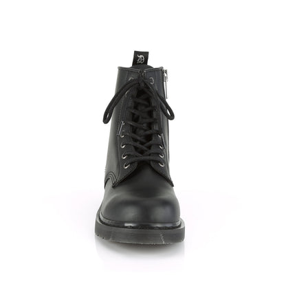 Demonia Cult Signature | "Bolt-100" Boots - Black Vegan Leather