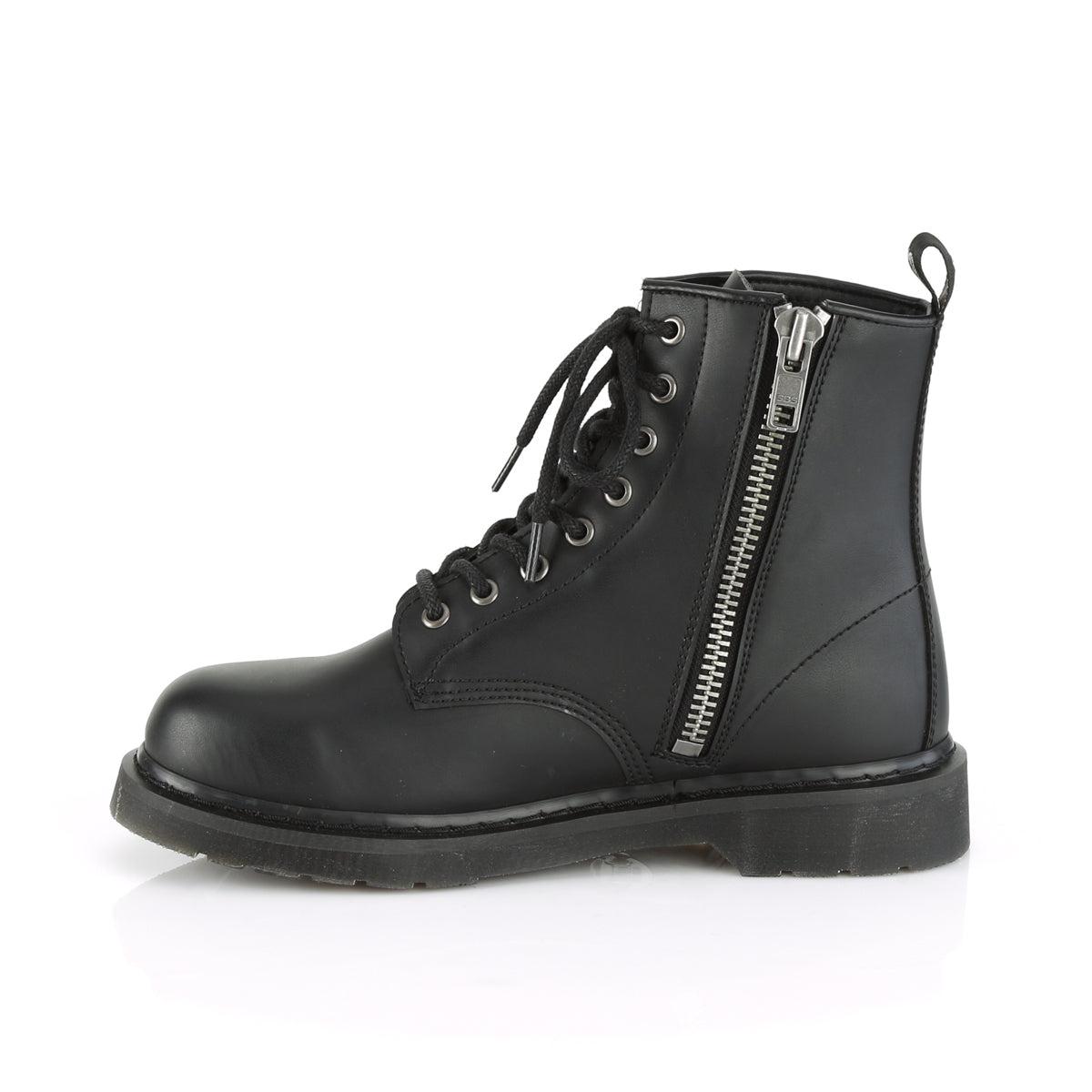 Demonia Cult Signature | "Bolt-100" Boots - Black Vegan Leather