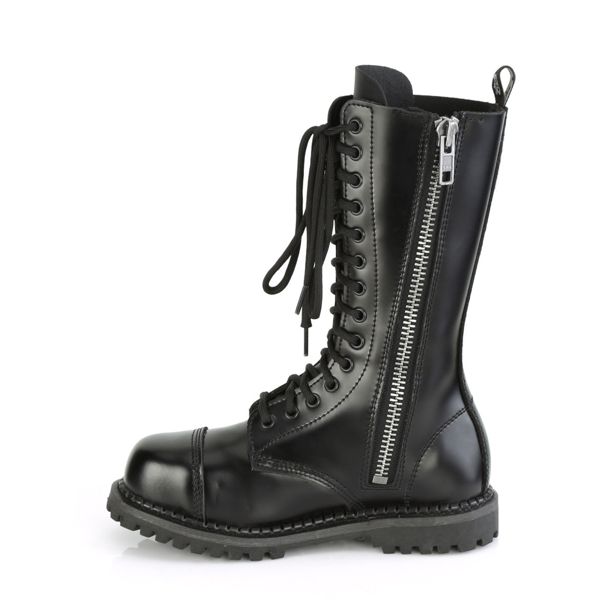 Demonia Cult Everyday | "Riot-14" Boots - Black Leather