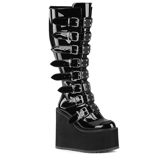 Demonia Cult Value | "Swing-815WC" Boots - Black Patent
