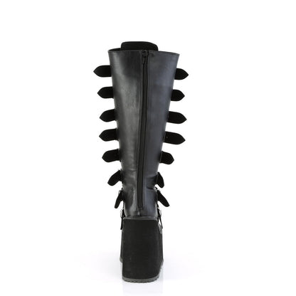 Demonia Cult Great Value | "Swing-815WC" Boots - Black Vegan Leather