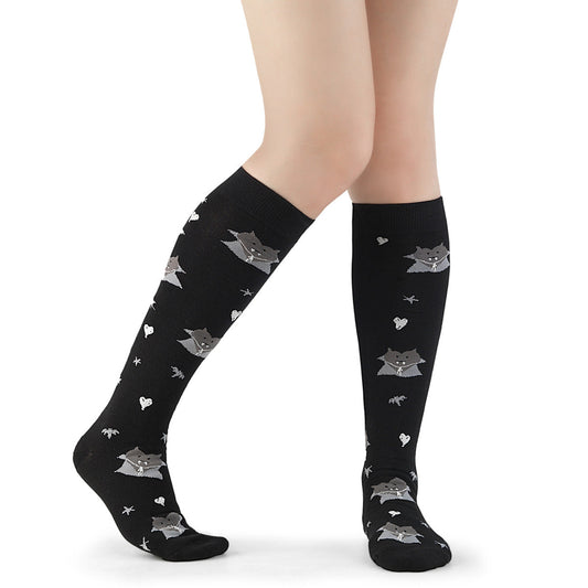 Demonia Cult Signature | "Heart Net Ruffle Sock" - White Nylon & Spandex