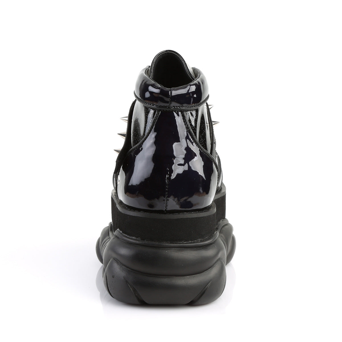 Demonia Cult Classic | "Neptune-100" Boots - Black Glitter/Vegan Leather