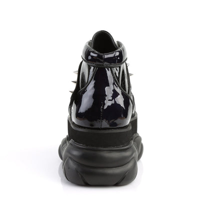 Demonia Cult Classic | "Neptune-100" Boots - Black Glitter/Vegan Leather